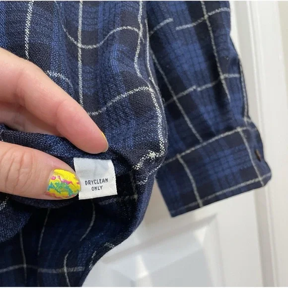 Vtg Polo Ralph Lauren Mens Barlowe Button Up Shirt Size XL Plaid Wool 90s Grunge - Picture 4 of 11